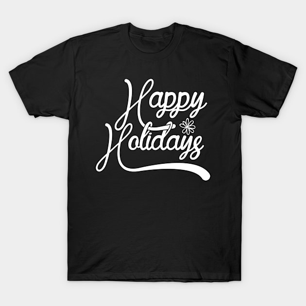 Christmas: Happy Holidays T-Shirt by nektarinchen